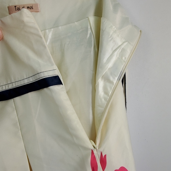 TOI ET MOI FLORAL PRINT SKIRT SIZE MEDIUM - Picture 4 of 7